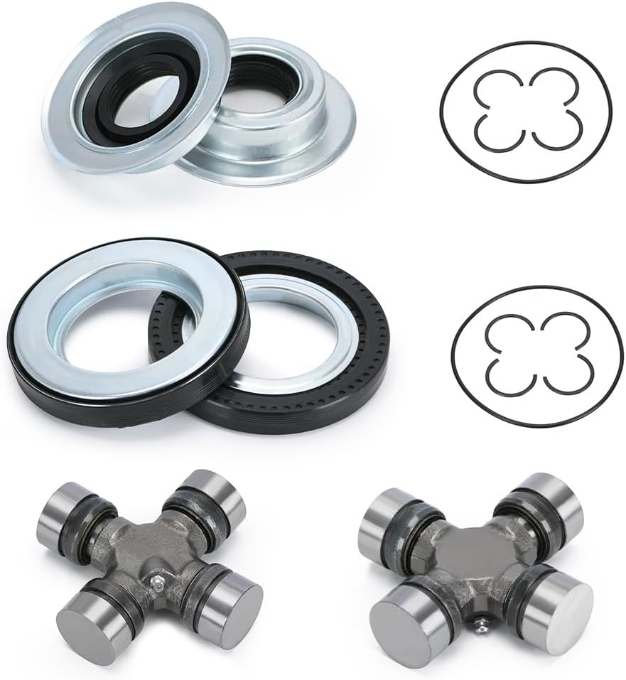 Front Axle Seal U Joints 4x4 Kit Compatible with Ford F250 F350 Super Duty with Dana 60 2005-2014 Replace 2014835