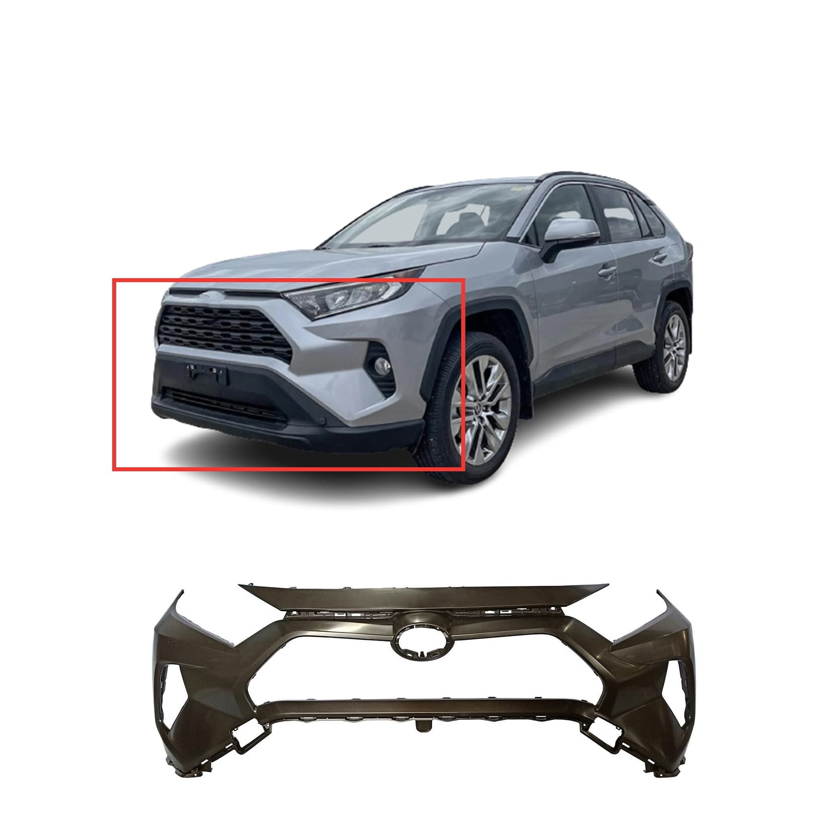 Amazon.com: FitParts Compatible With Front Bumper Cover 2019-2023  