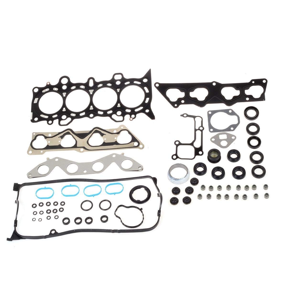 Head Gasket Set with Head Bolts HS26236PT-2 Compatible with Civic DX LX 2001-2005 VTEC D17A1 1.7L