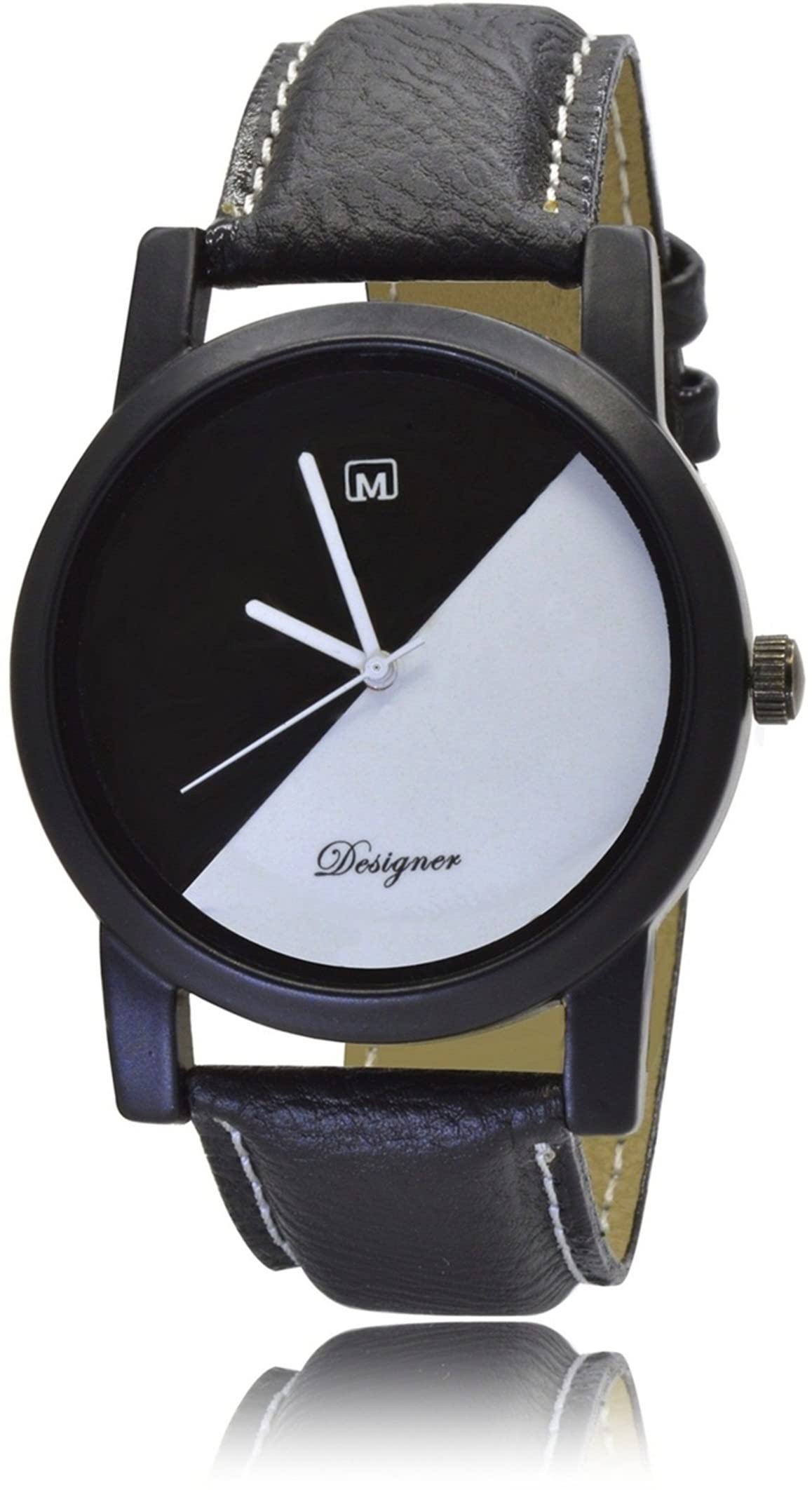 OM DESIGNER Analog Wrist Watch for Men & Boys BL-8 Black (B09SDKXYL4) Amazon Price History, Amazon Price Tracker