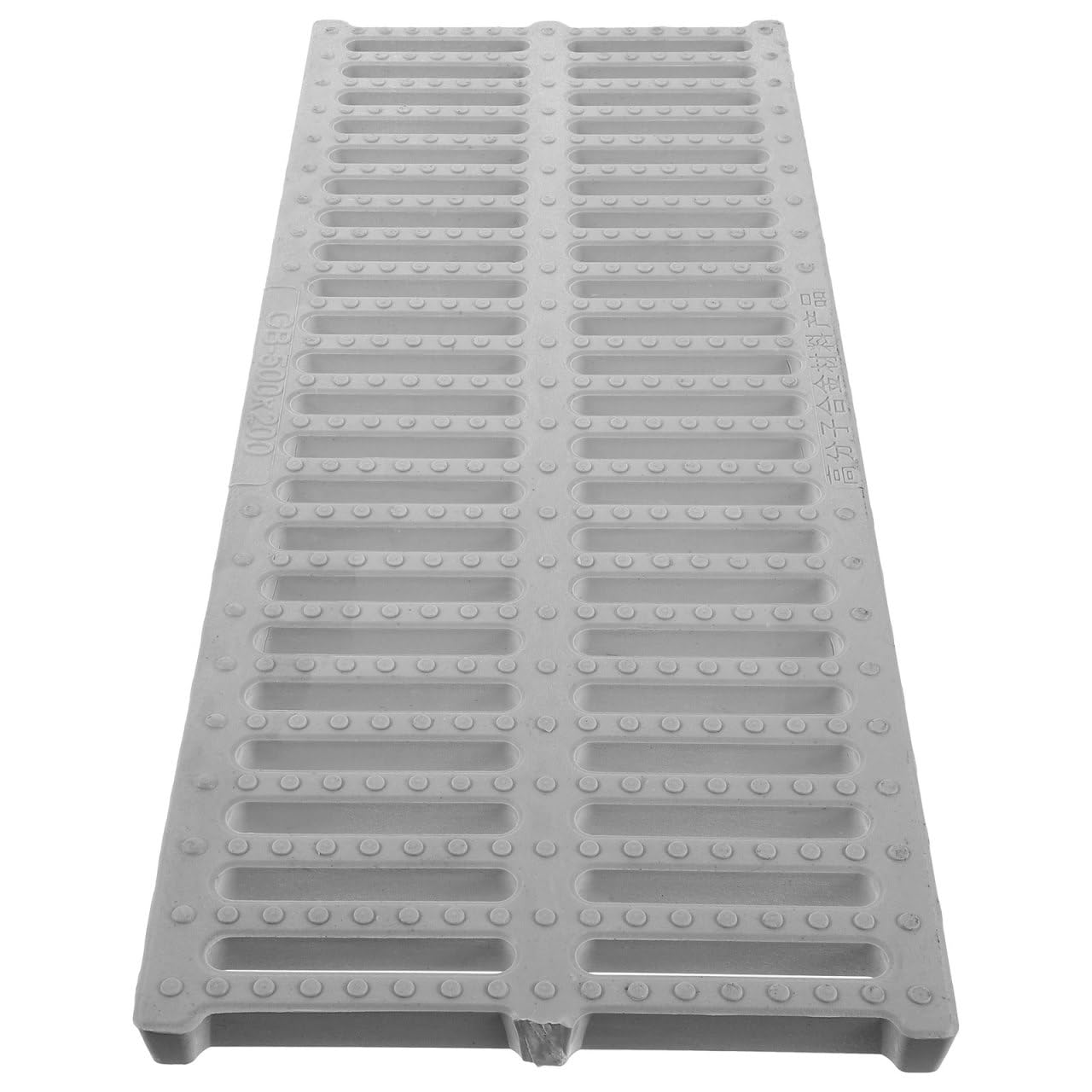 Grille d égout polymère 50x20 cm blanche SOIMISS pour caniveau