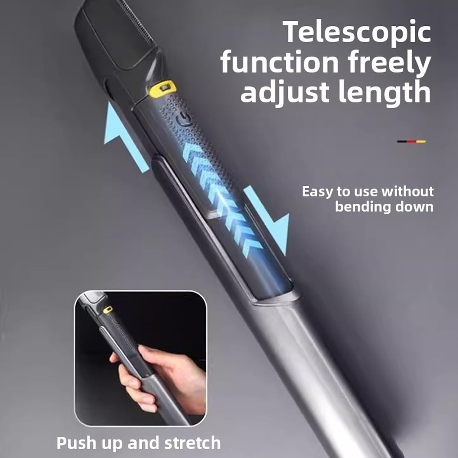 Brrnoo Body Hair Trimmer, Rechargeable Electric Trimmer with Extendable 2 Inch Arm and 5 Detachable Combs, with USB Cable and Cleaning Brush, for Men Beard Face Chest Legs Sensitive