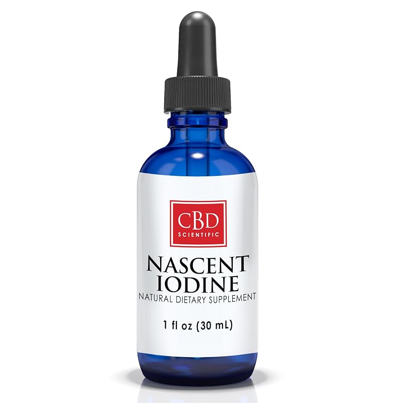AYOJOY Suplemento de iodo nascente orgânico em gotas, 1.950 mcg por porção, 30 mL