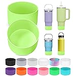 PICcircuit 2PCS for Stanley Boot, Silicone Bottom for Quencher Adventure 40oz 30oz IceFlow 20oz 30oz Bottle&for Hydroflask Tumbler 12-24oz for Stanley Cup Accessories Avoid Scratches&Noise