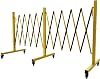 Expandable Mobile Safety Barrier, Heavy Duty Retractable Traffic Barricade with Wheels, Industrial Foldable Gate for Warehouse, Construction Site & Event Crowd Control (1, 17ft)