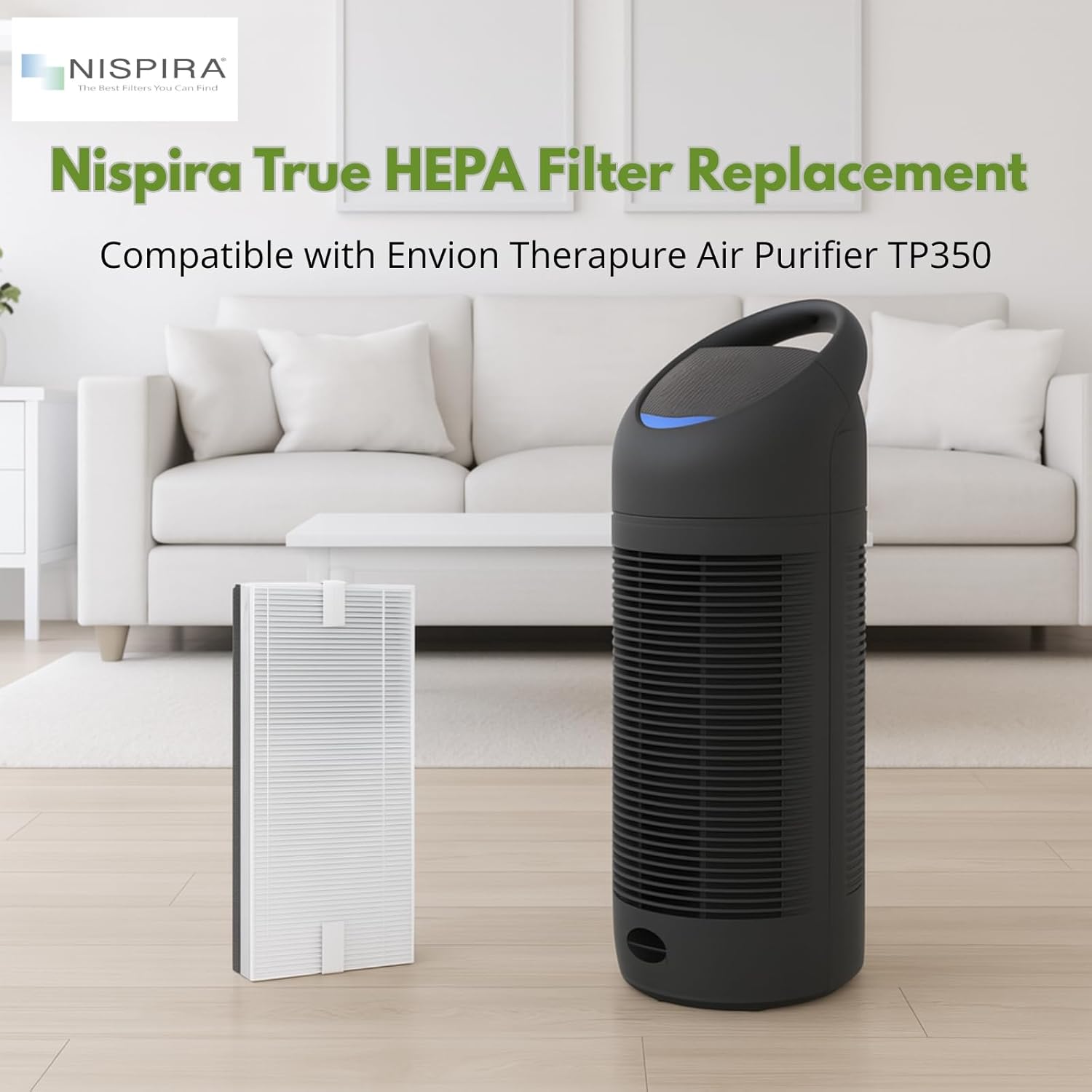 Nispira TP350 TF350 True HEPA Replacement Filter Pre Filter for Envion Therapure Air Purifier TP350, 1 Pack - Image 2