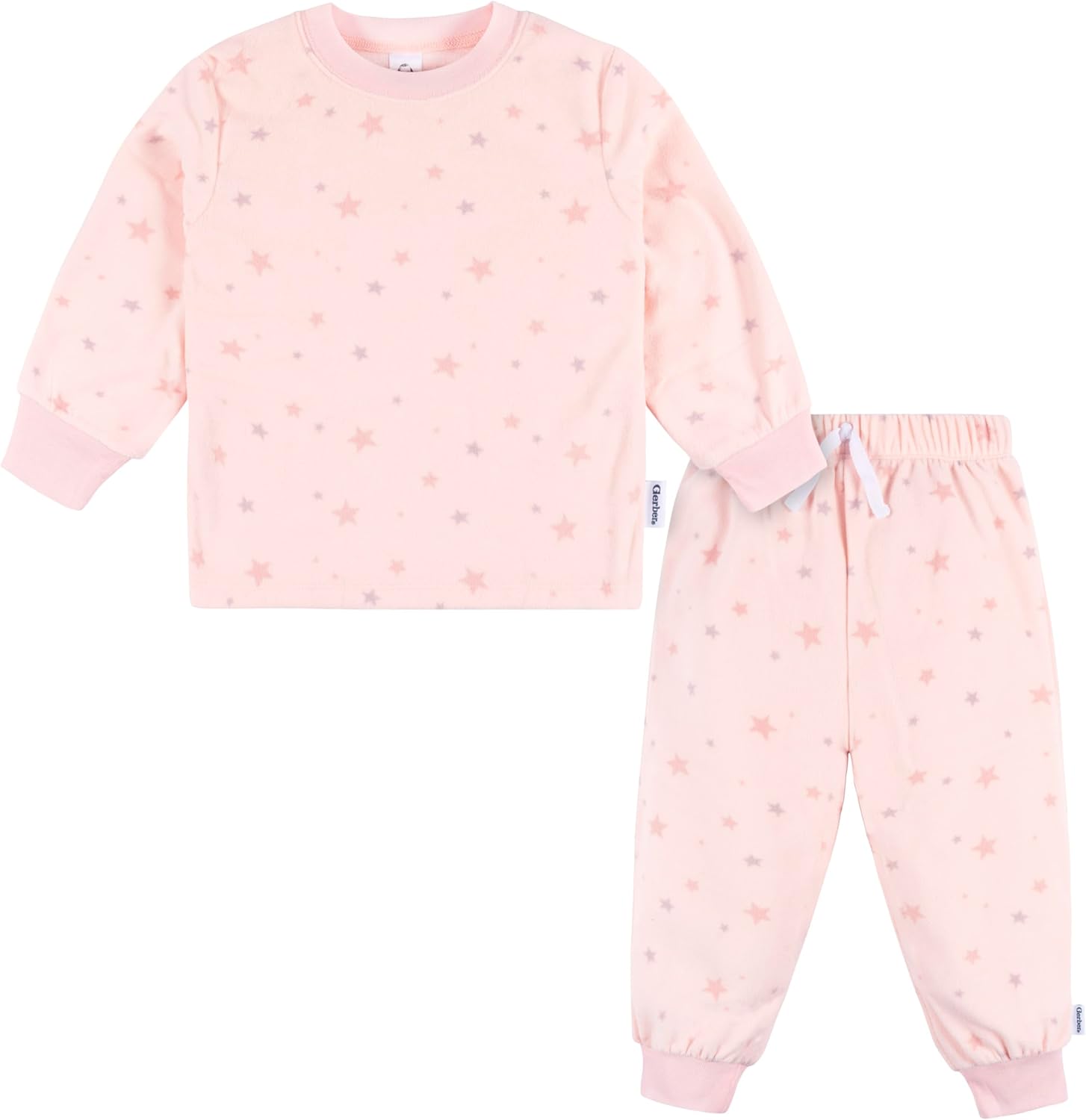 Gerber Baby Girls' 2-Piece Fleece Pajamas Pants Set