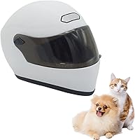 Vista 12 de Casco de motocicleta para mascotas, casco de motocicleta de cara completa para perros y gatos, casco de motocicleta para exteriores, para gato