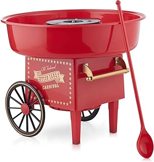 Lewis's Fairground Candyfloss Maker - Table Top Candyfloss Machine - Quick Heating, Automatic Cotton Candy Maker, Candy Cart, Cotton Candy, Candyfloss Machine Maker, Candy Floss Sticks