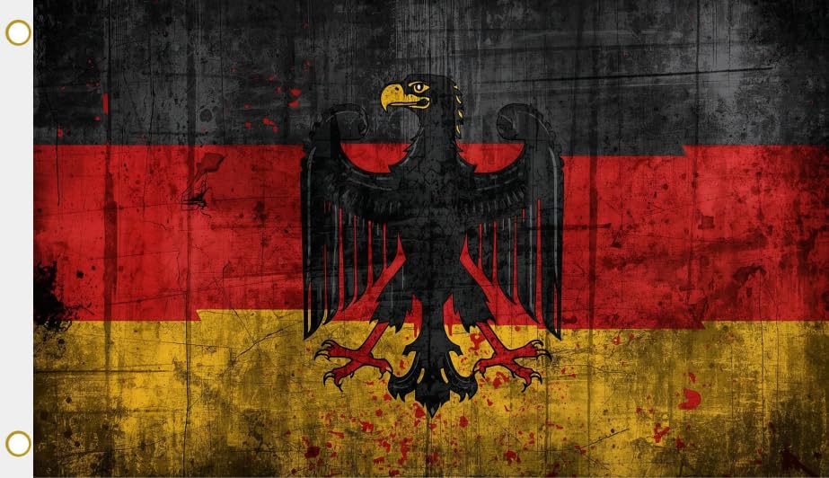 Drapeau aigle allemand 90x150 cm grand pavillon de mât extérieur U24