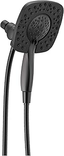 4-Setting In2ition 2-in-1 Dual Shower Head with HandHeld Spray, Matte Black Detachable Shower Head with Hose, Showerhead, 1.75 GPM Flow Rate, Matte Black 58498-BL