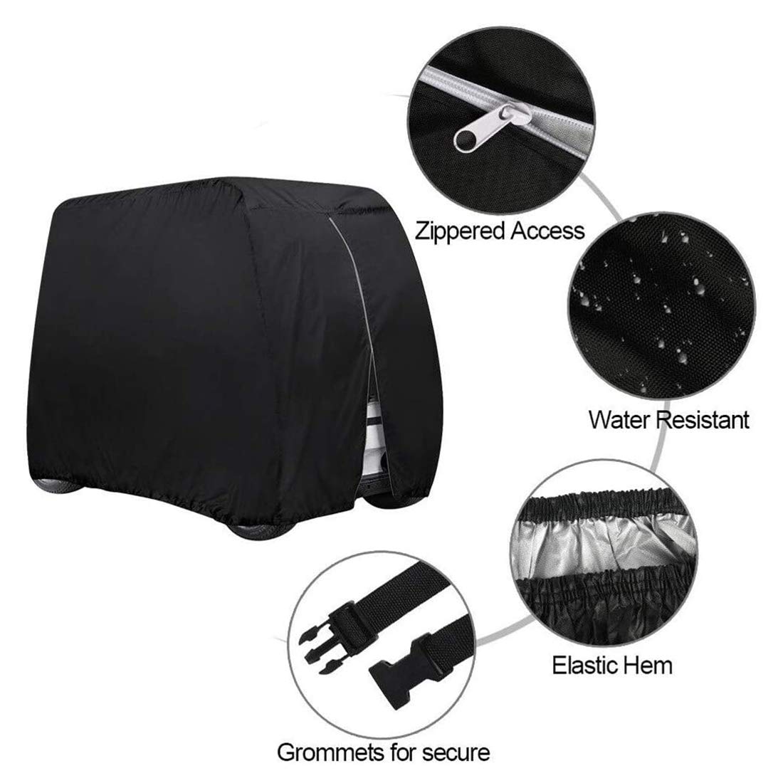 Funda impermeable para patinete, bolsa de almacenamiento con banda elástica para protección contra la nieve, la lluvia, el polvo y el sol, ideal para sillas de ruedas y scooters de discapacidad