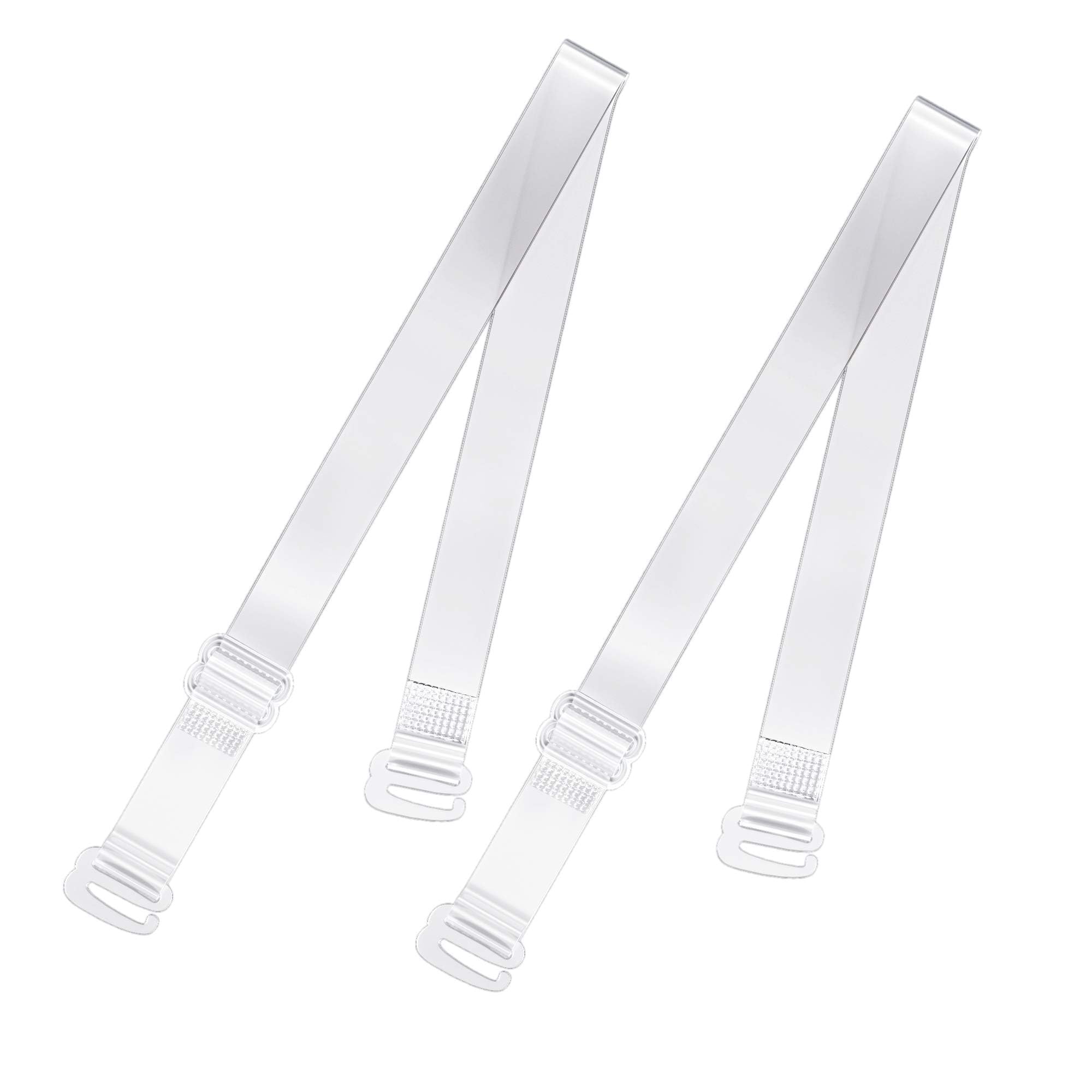 fimbul Set of 2 Women's Adjustable Transparent Silicone Bra Straps (Free Size)-picture-7