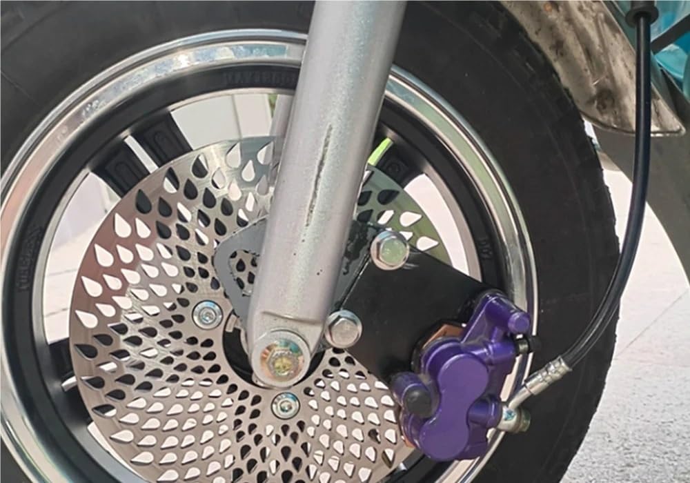 Motocyklowe tarcze hamulcowe Hamulce przednia tyln Pasuje Do Uniwersalnej Przedniej Tylnej Tarczy Hamulcowej Motocykla Cnc Aluminium 3 Otwory Tarcze Wirnika 220mm 180mm(180mm)