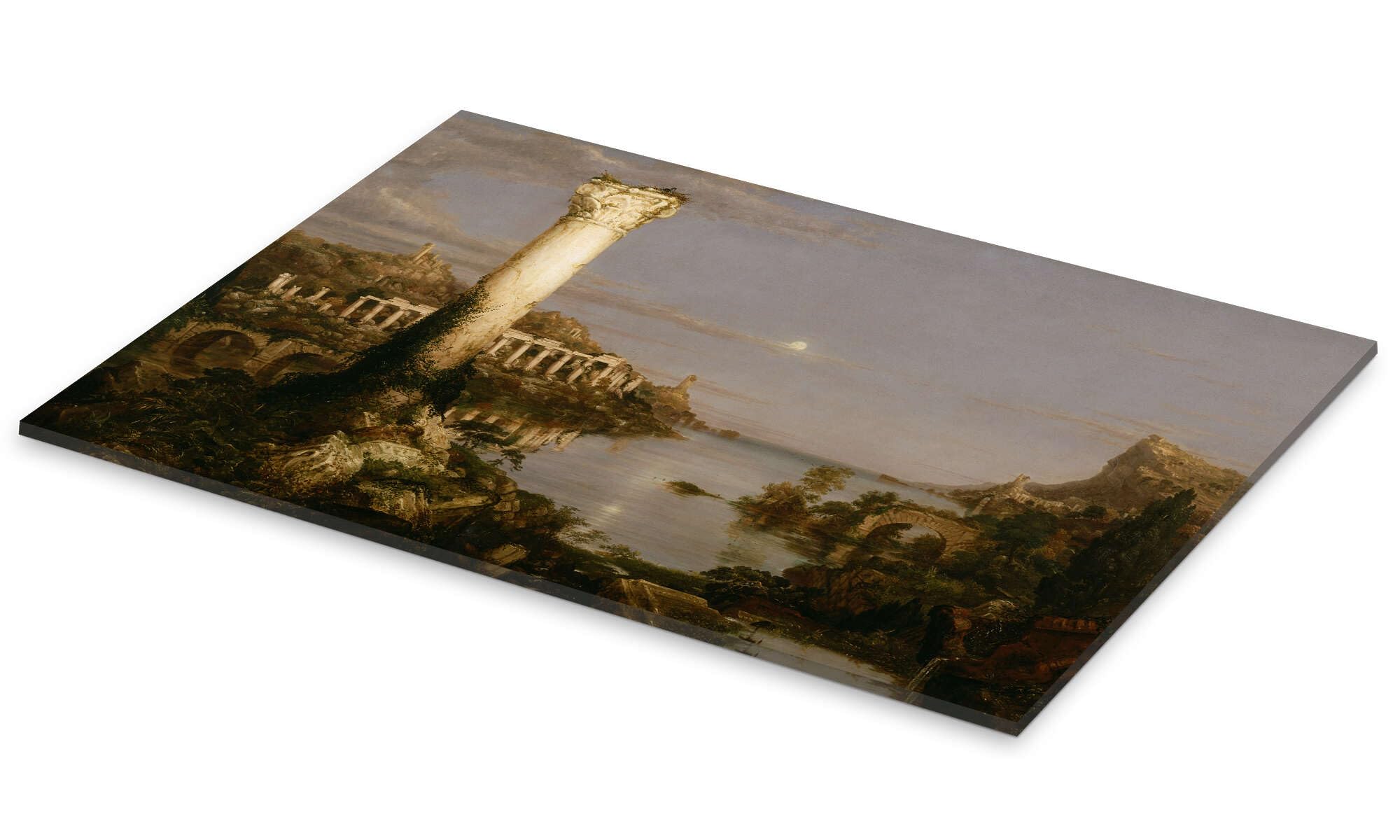 Posterlounge Der Weg des Imperiums (Verlassenheit) Acrylglasbild | 60 x 40 cm von Thomas Cole Wandbilder Wanddeko