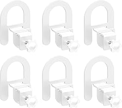 Lutown-Teen Non Slip Mattress Gaskets for Bed Frame, Adjustable Anti Slip Mattress Gripper Holder in Place Gripper, Anti-Slip Baffle for Metal Bed Frames, Keep from Sliding, 6 PCS, White