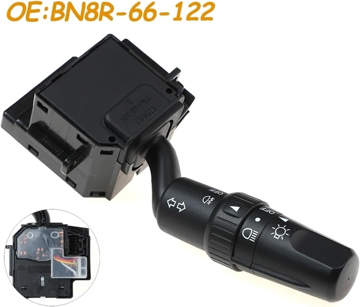 Headlamp Dimmer Blinker for Mazda 3/5 2004-2010 BN8R-66-122 BN8R66122 CBS-1297 SW5524 Car Steering Column Turn Signal Lever Combination Switch Windshield Wiper Switch