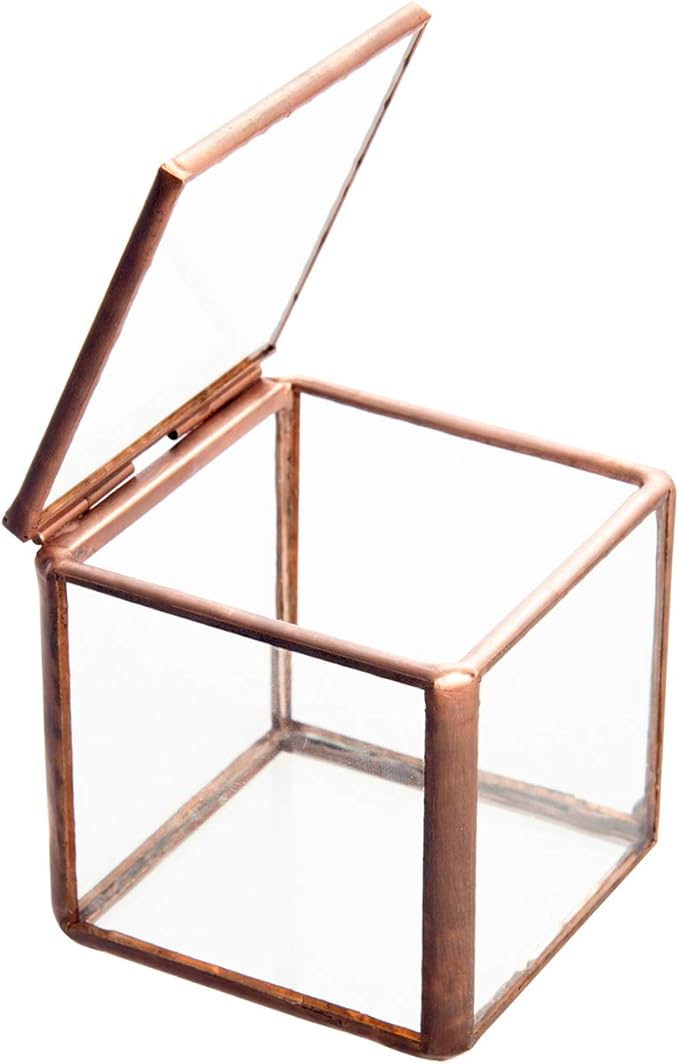 small glass ring box