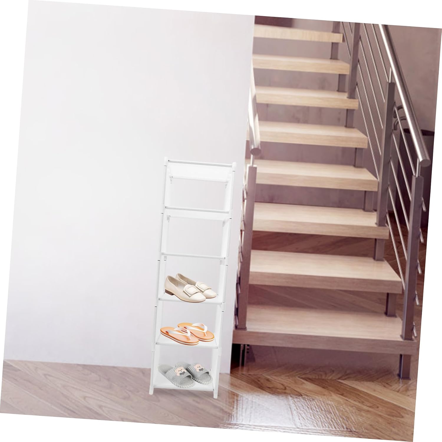 Shoe Storage Box Foldable Shoe Organizer Space-Saving Rack for Sneakers Multi-Functional Design for Entryway and Closet Easy to Assemble