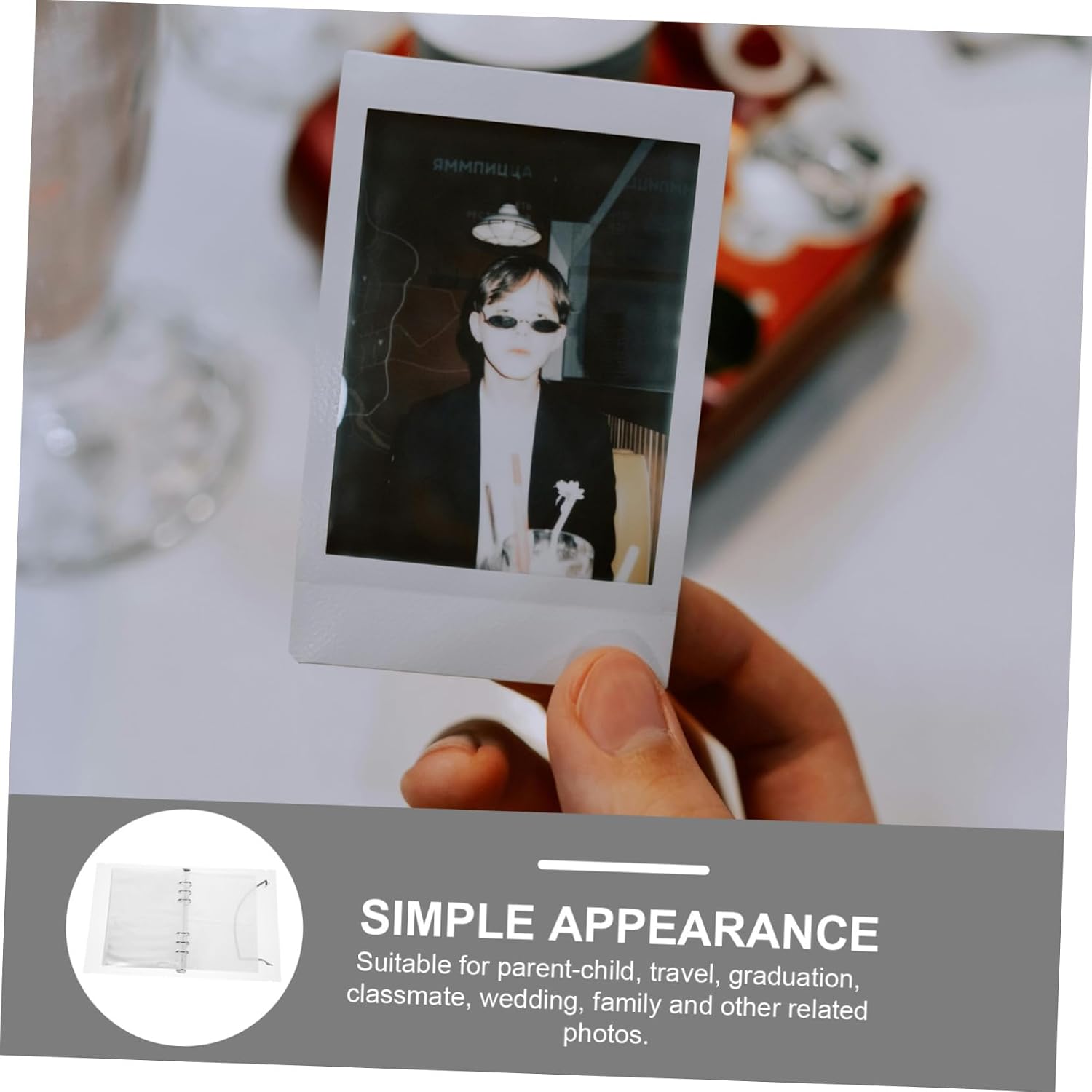 KICHOUSE 1set Photo Card Holder Binder Pages Album for Game Cards K-pop Name Tags Ample Storage Visibility Sturdy Pp Material