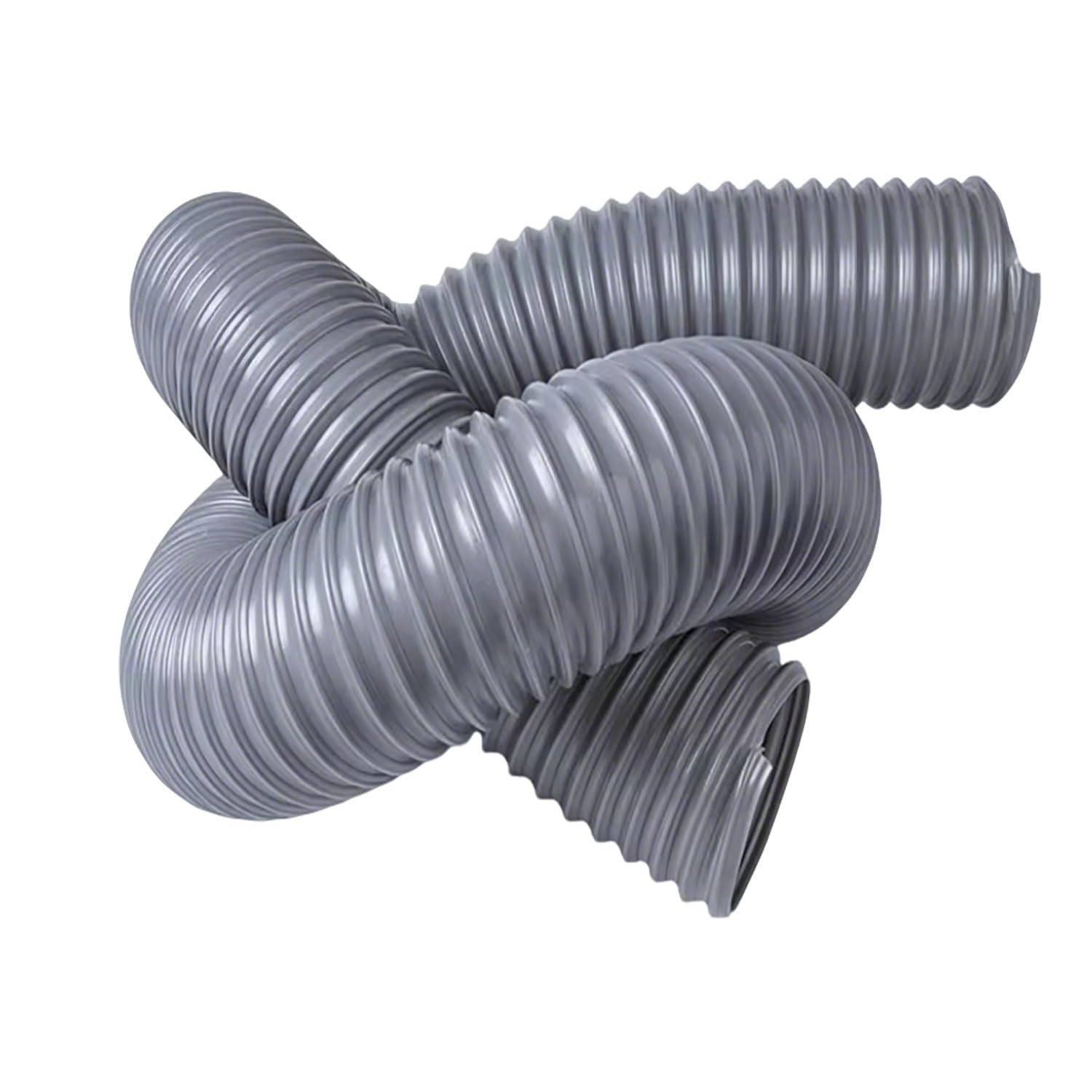 Manguera flexible de aspiración de PVC, color gris, manguera en espiral para limpieza del hogar e industrial(3m,90mm)