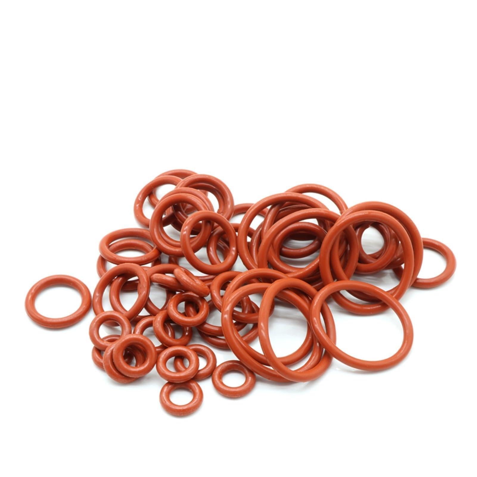 Joint torique VMQ de qualité supérieure silicone rouge OD 18mm haute performance