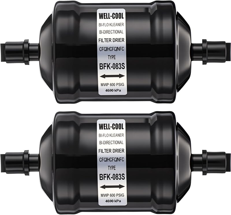 Filtro secador bi-flow Threlaco EK-083S para bomba de calor – Conjunto com 2 unidades