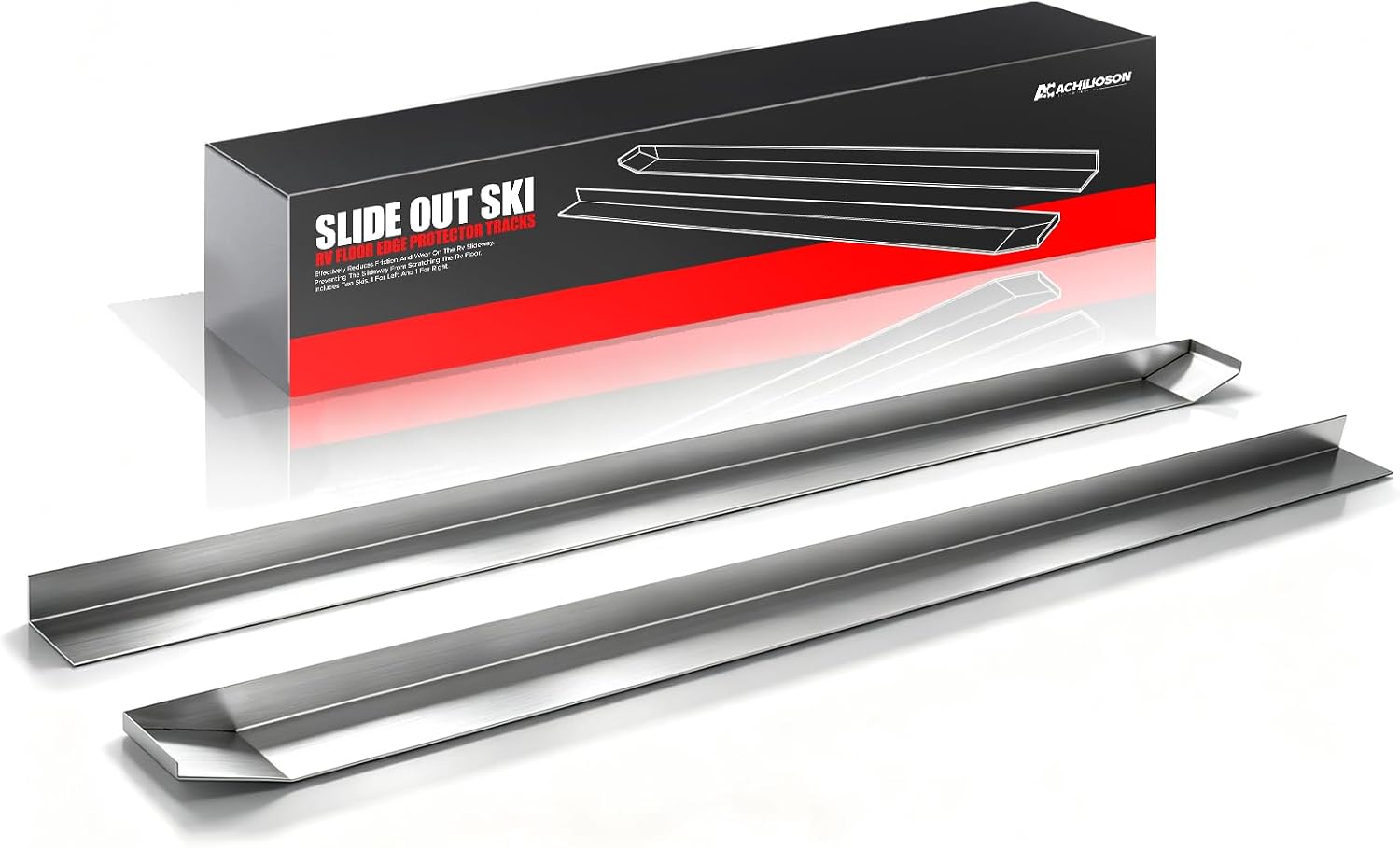 Achilioson RV Stainless Steel Slide Out Skis – Smooth Floor Protection