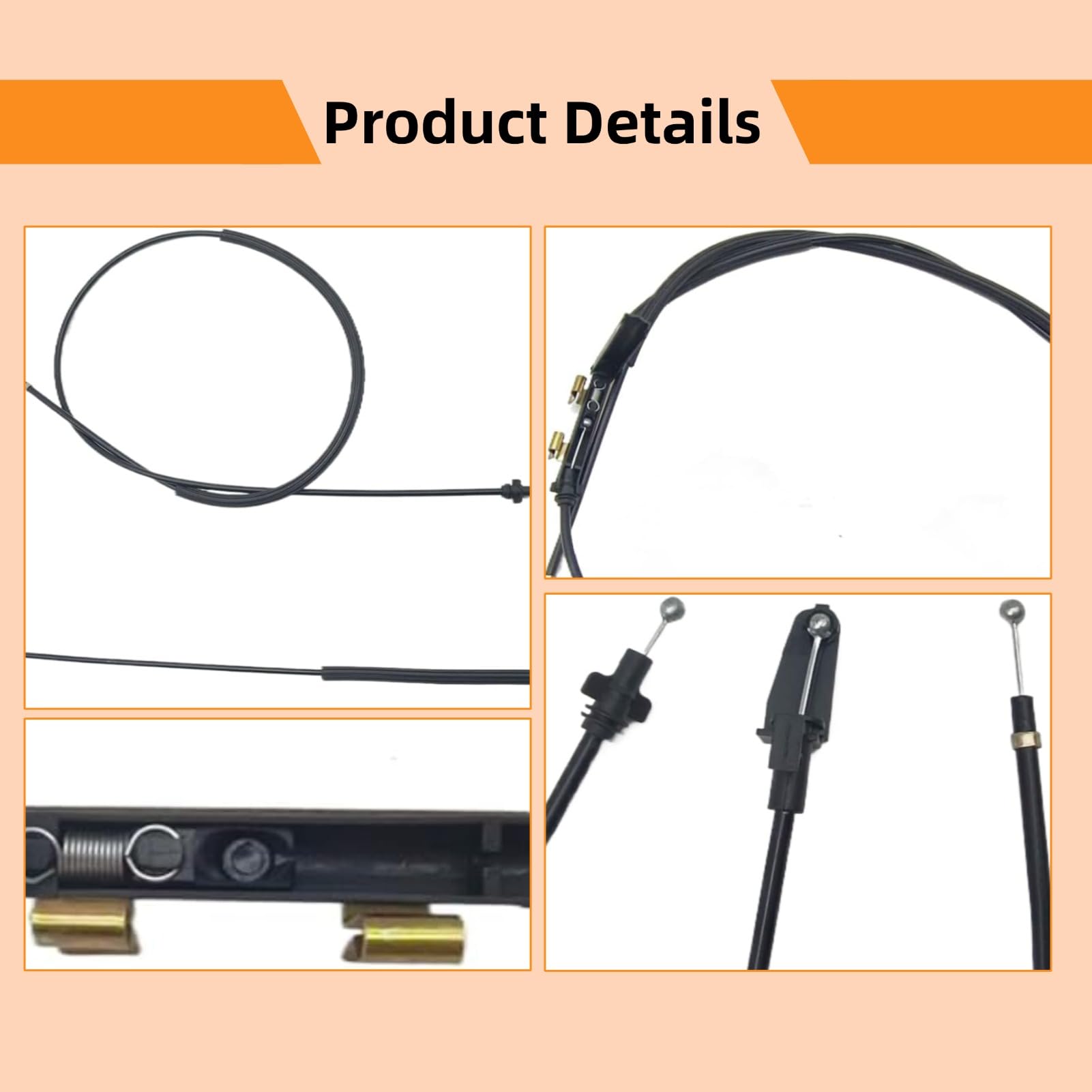 Amazon.com: McrGinly Pairs Hood Lock Latch Release Cable Front and