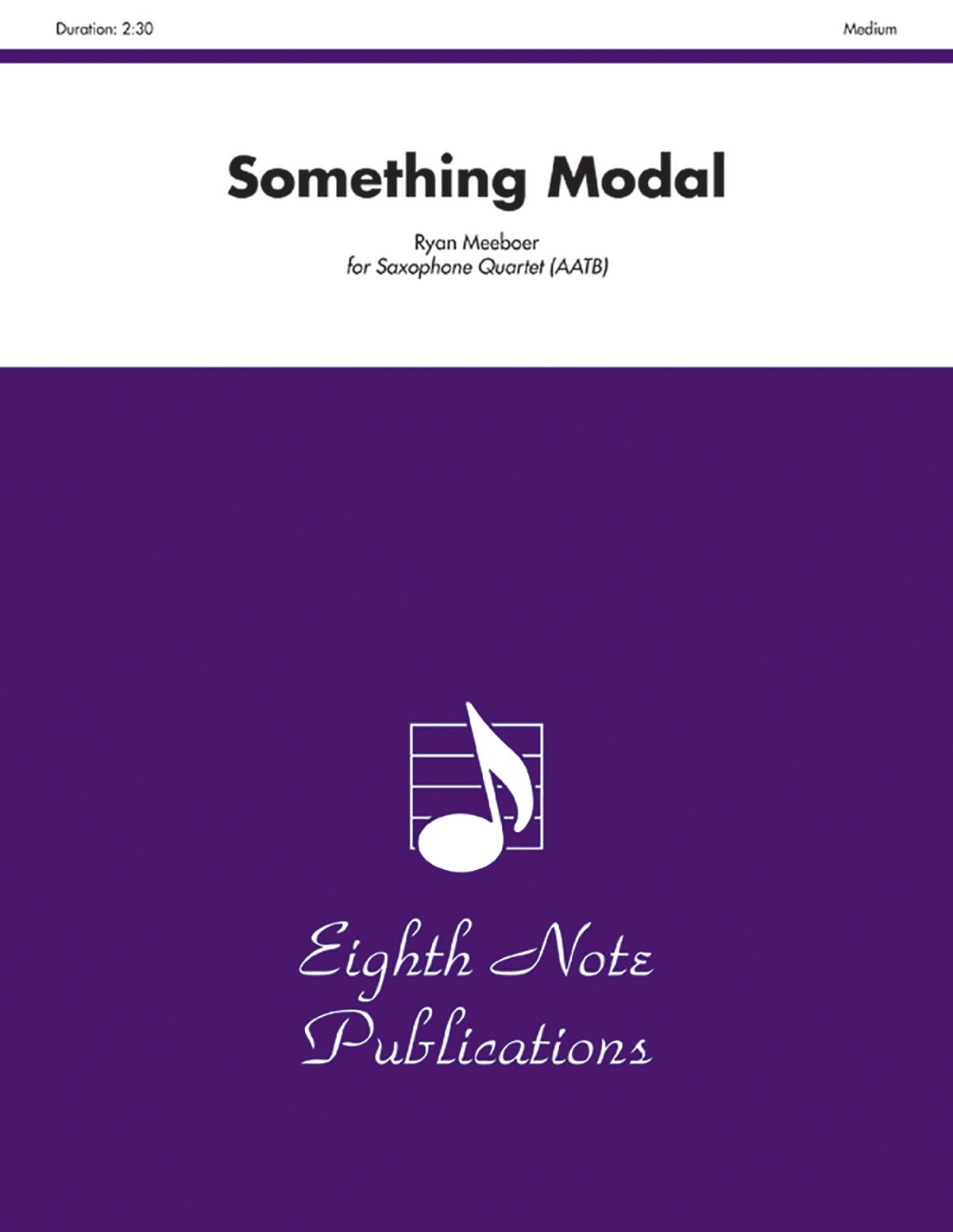 Something Modal Saxophone Quartet Medium surmonter la difficulté en quatuor