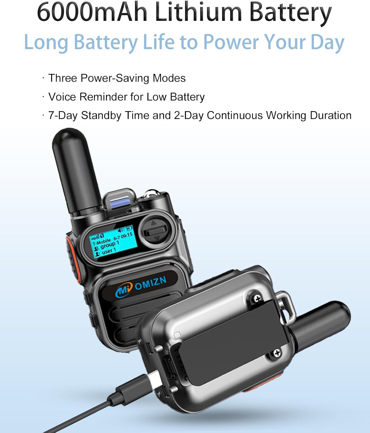 OMIZN M5 Walkie Talkie Charging