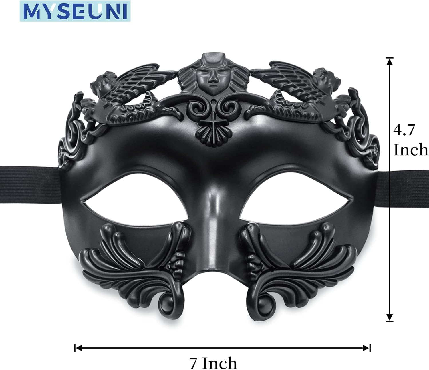 Masquerade Mask for Men - Roman Greek Mask - Venetian Half Face Mask for Mascarade Ball Mardi Gras Halloween Party - Image 6