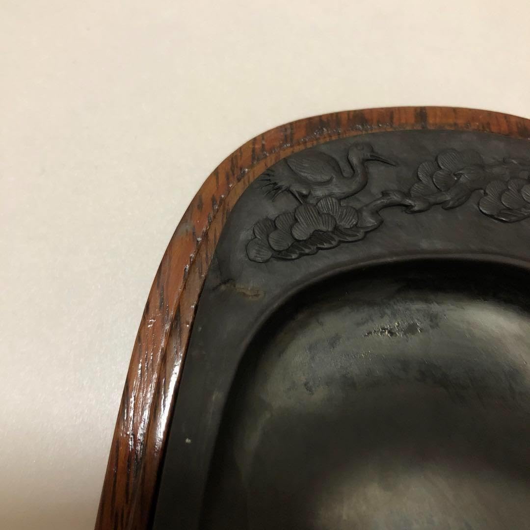 端渓硯 天然硯 木箱入り 書道用具 書道用品 磨墨 固形墨 硯ギフト