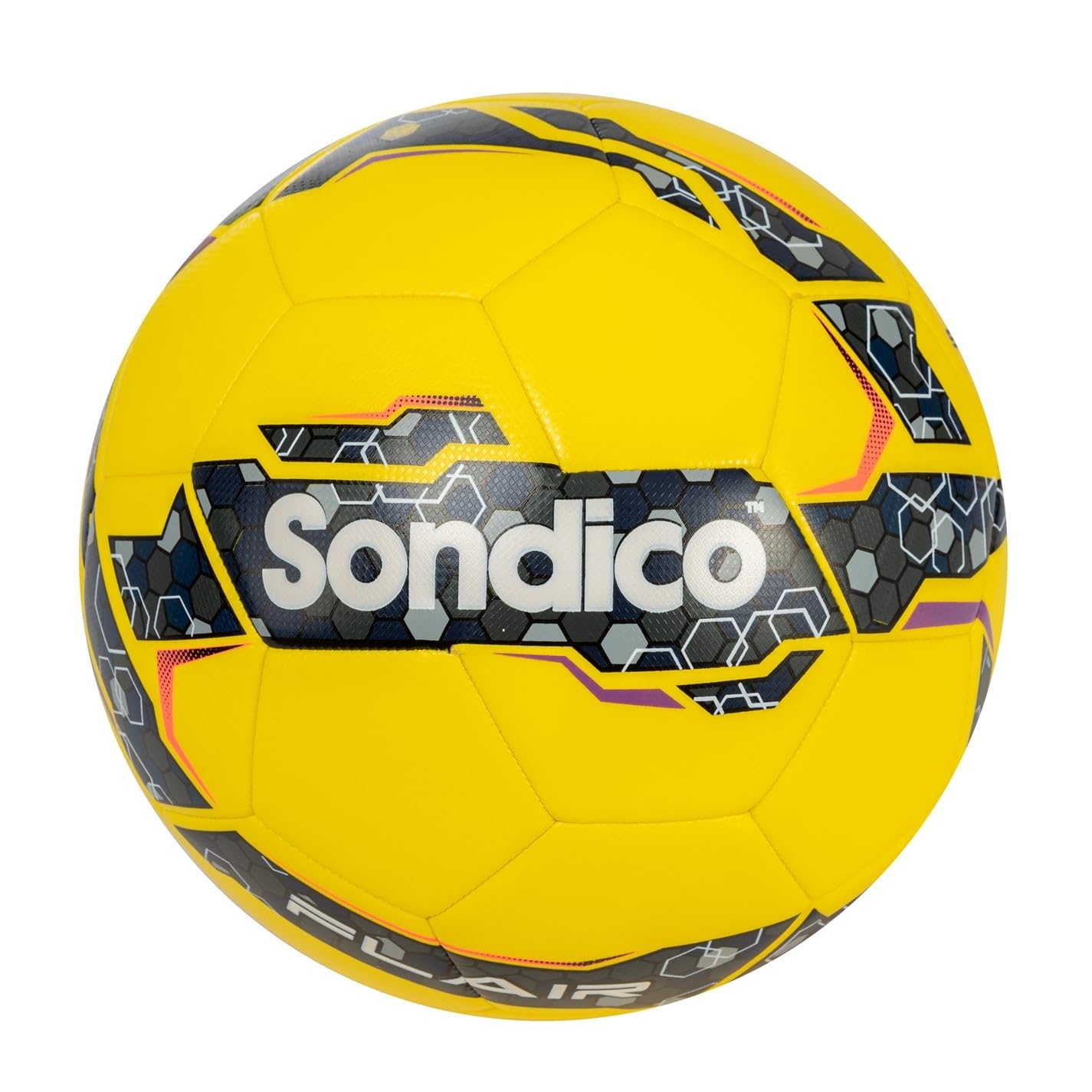 Sondico Flair Football S5 Ball Yellow/Black Size 5