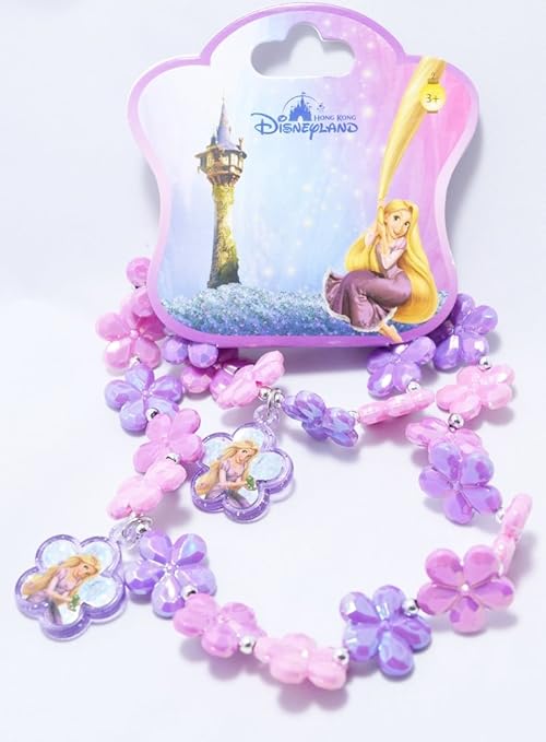Amazon 塔の上のラプンツェル フラワー型ブレスレット ペンダントトップ ネックレス Hkdl 香港ディズニーランド限定 並行輸入品 ままごと ごっこ遊び おもちゃ