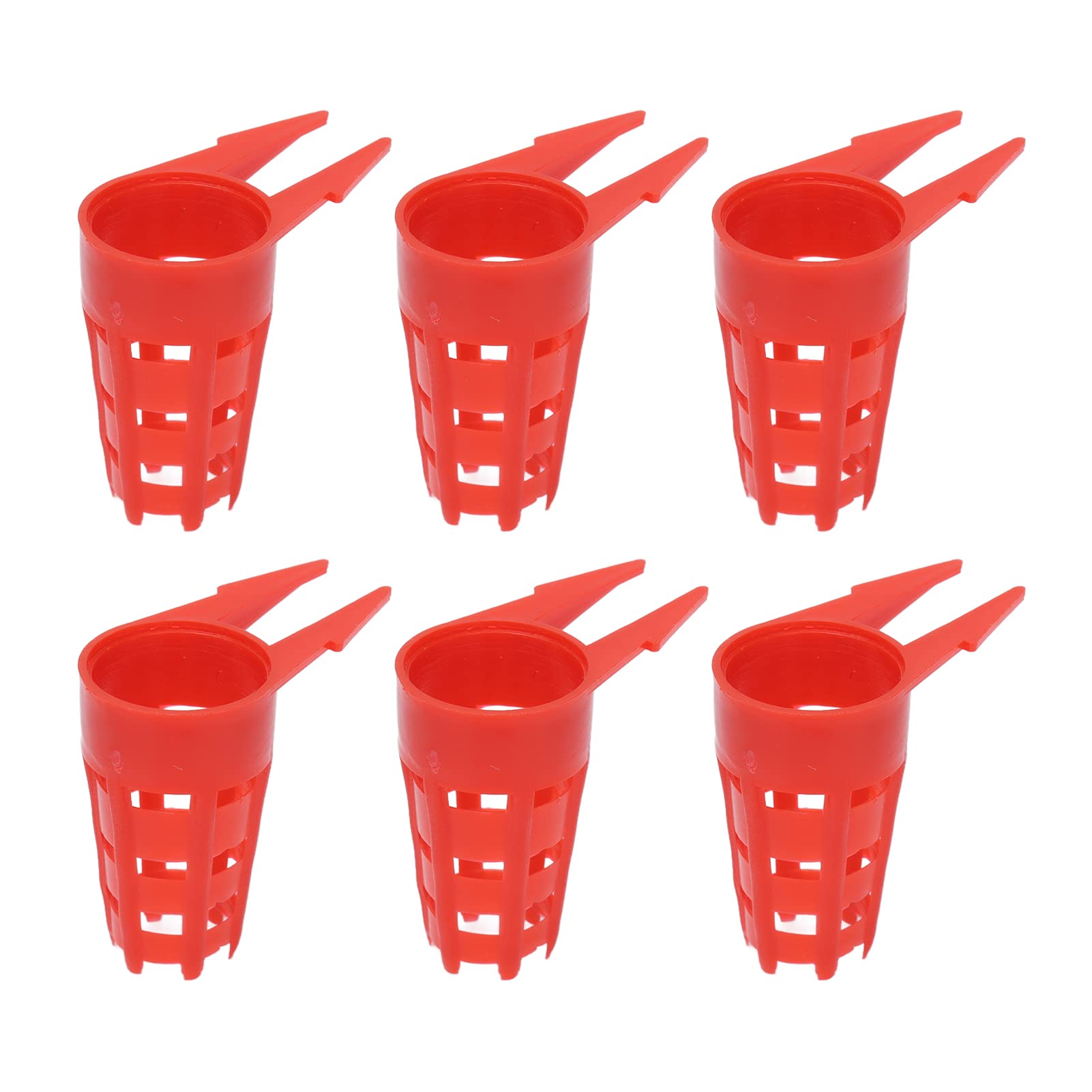 Tomotato 20pcs Bee Queen Cap Protective Cell Cover Beekeeping Tools Beekeeper Equipment Plastic Honeyc-omb Cages Cell Protection Cap for Beekeeping Equipment