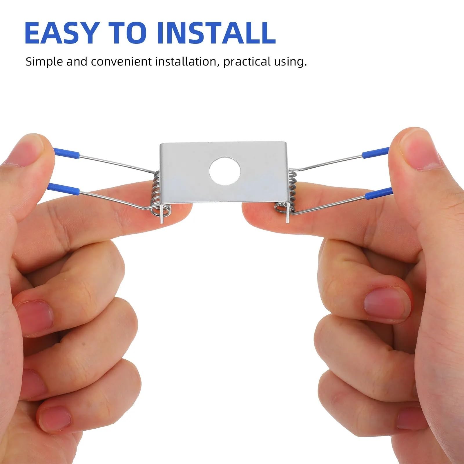 Clip a molla per downlight, 70 pezzi, clip a molla in metallo