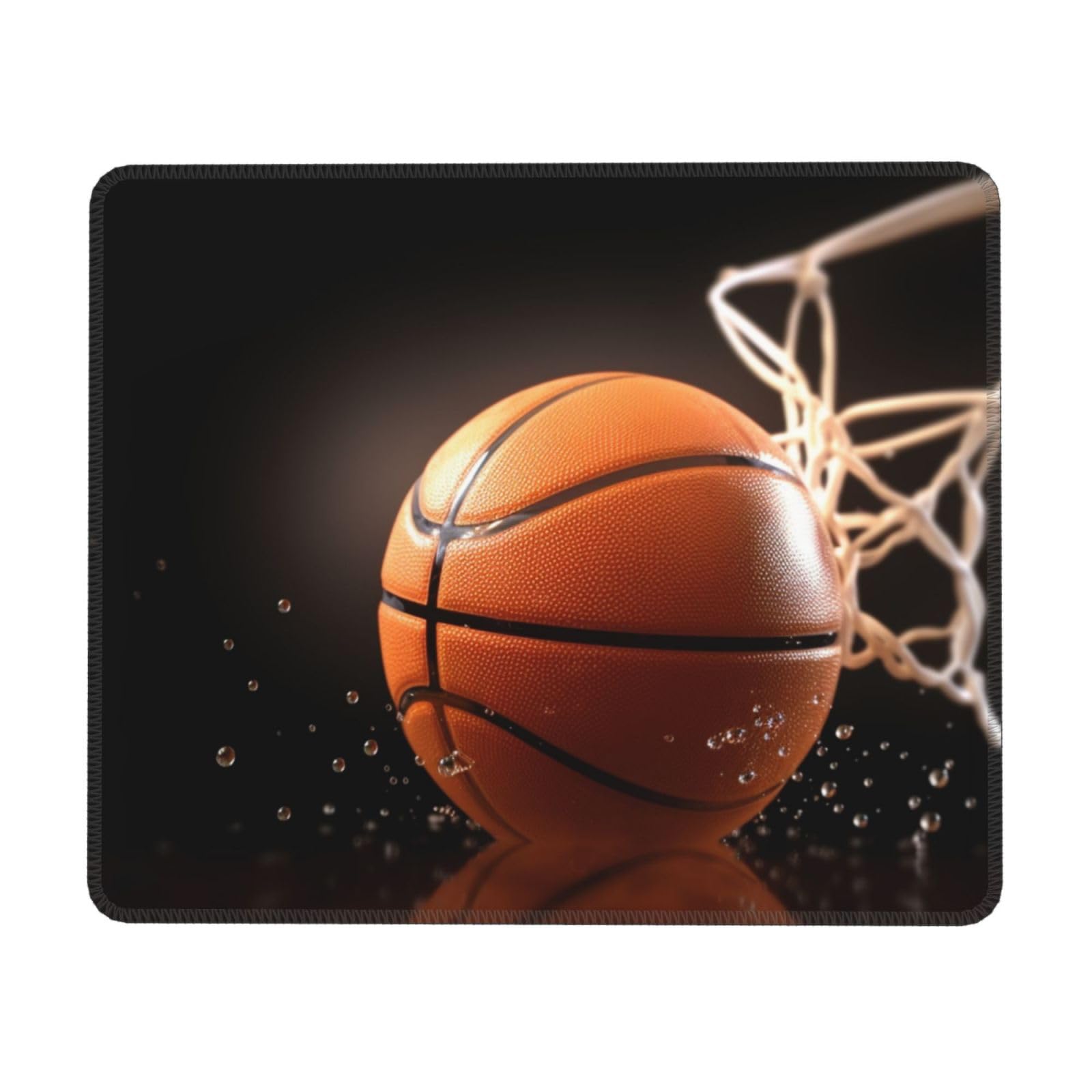 Tapis De Souris Gaming Motif Basket - 25x30 Cm - Bords Cousus, Surface Lisse - Antidérapant, Lavable
