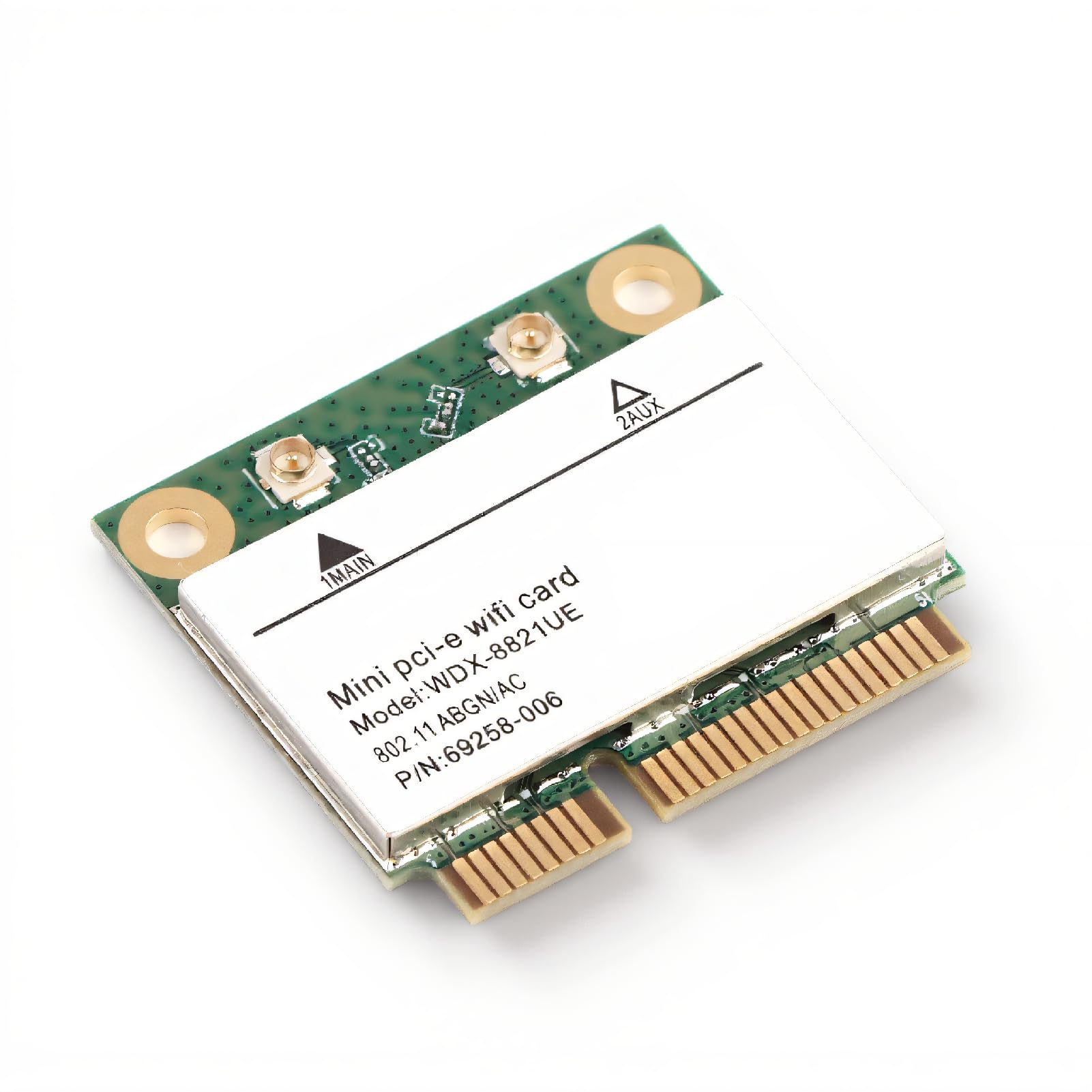 ASHATA Tarjeta de Red de Doble Banda, Tarjeta de Red 2.4G / 5Ghz 433Mbps WiFi Mini Tarjeta inalámbrica PCI-E para 7/10, para computadora de Escritorio, computadora portátil