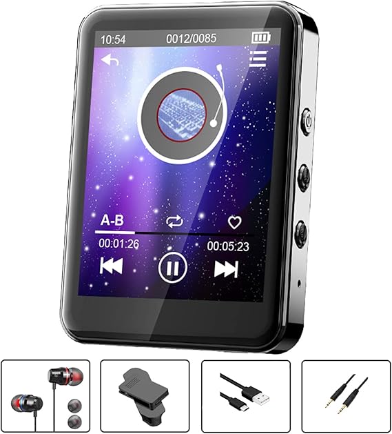 FDY MP3 Player, MP3 Player with Bluetooth5.0, 96GB Portable Music Player with FM
