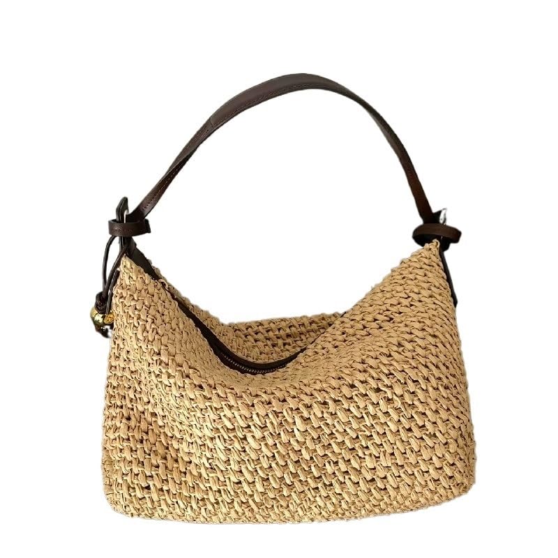 Sac en paille tissé d'une élégance naturelle pour femme raffinée