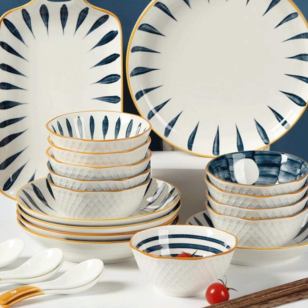 Bowl 10-Piece Rice Bowl Household 5 Inch Rice Bowl Ceramic Bowl Small Dishes Eating Tableware Anti-Cracking and Durable Noodle Bowl Restaurant Supplies