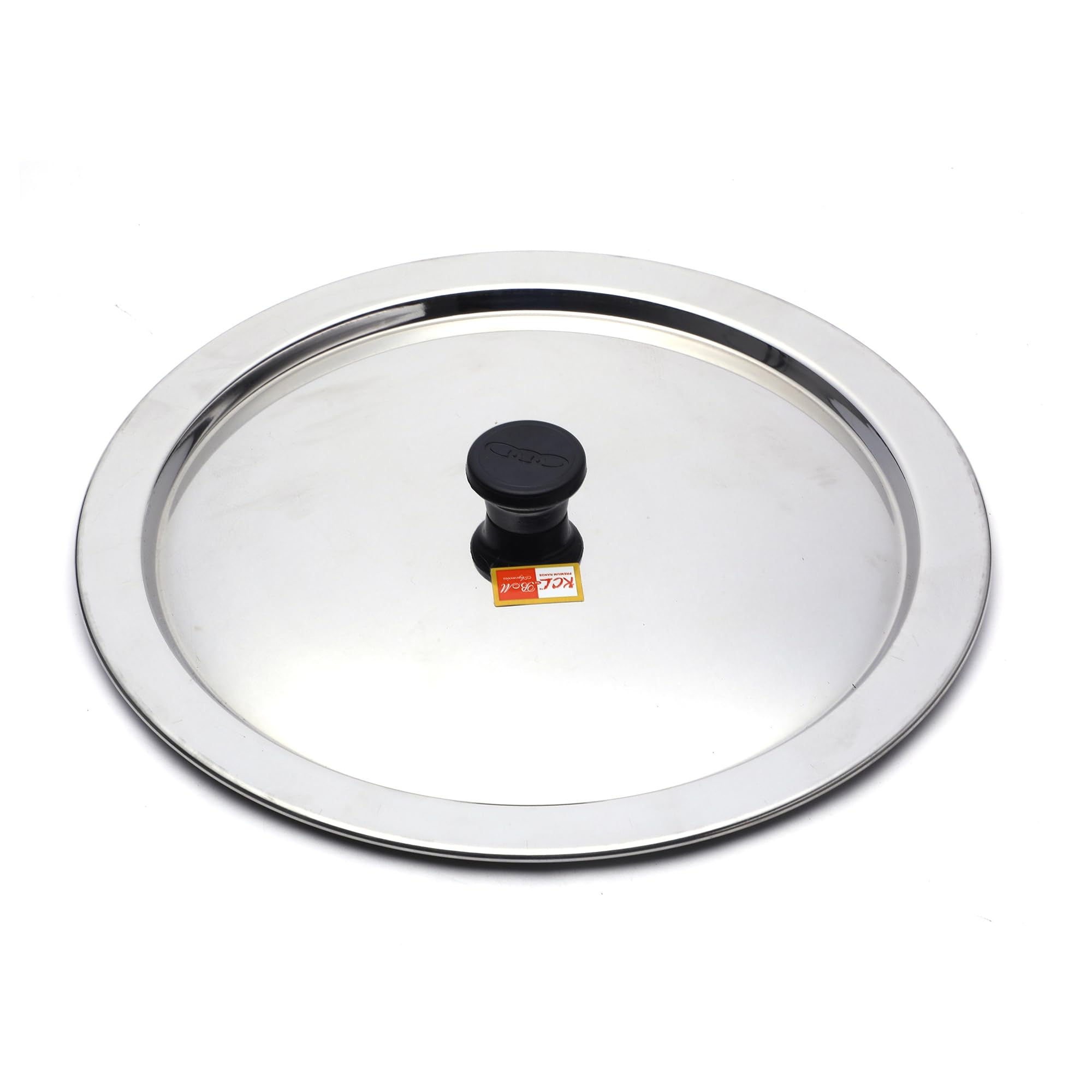 KCL Stainless Steel Ciba Tope Lids/Tope Cover/Handi/Kadai Lid/Saucepan Lid with Nob - 1 Unit - Diameter - 24cm
