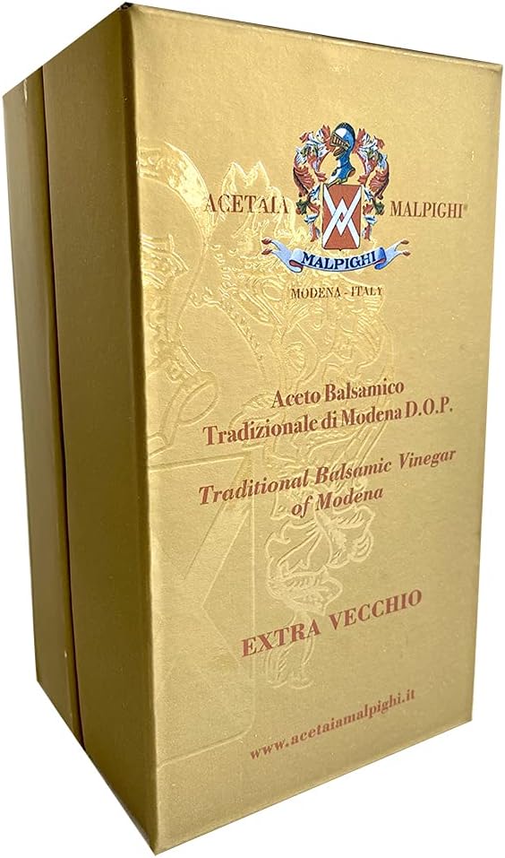 Traditional Balsamic Vinegar of Modena 25 years old, Pdo (Malpighi) 3.4 oz + Tic doser + Recipes book