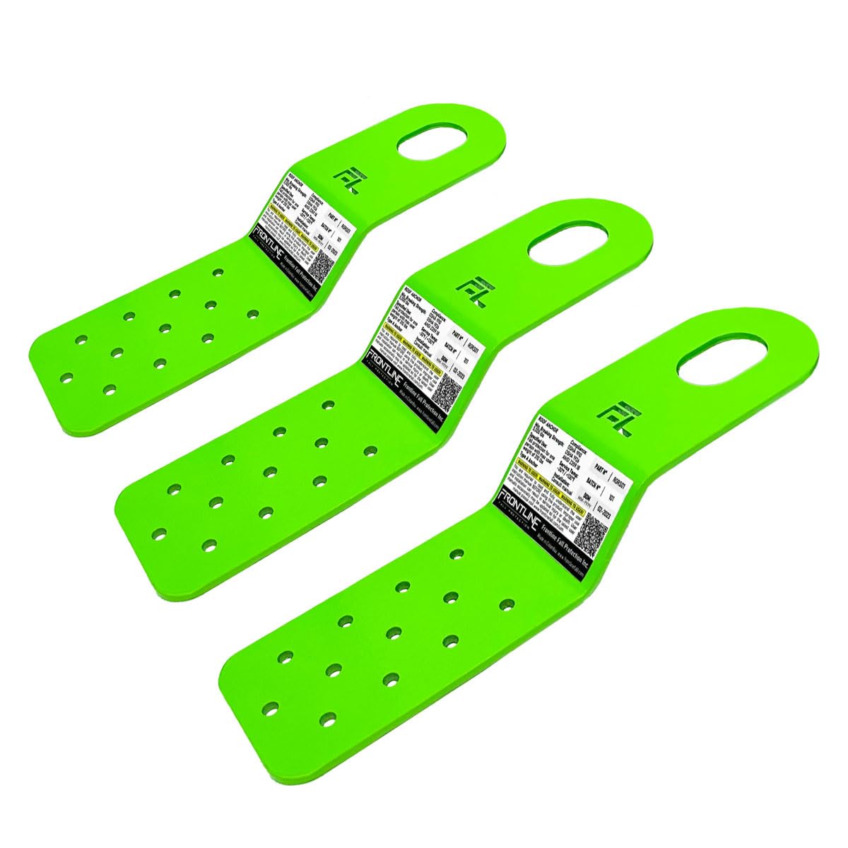 Frontline RORS01GRN Residential PitchFast Roof Anchor | ASTM Rated Steel | Lightweight and Easy Install in just Minutes | OSHA &amp; ANSI Compliant (Pack 3)