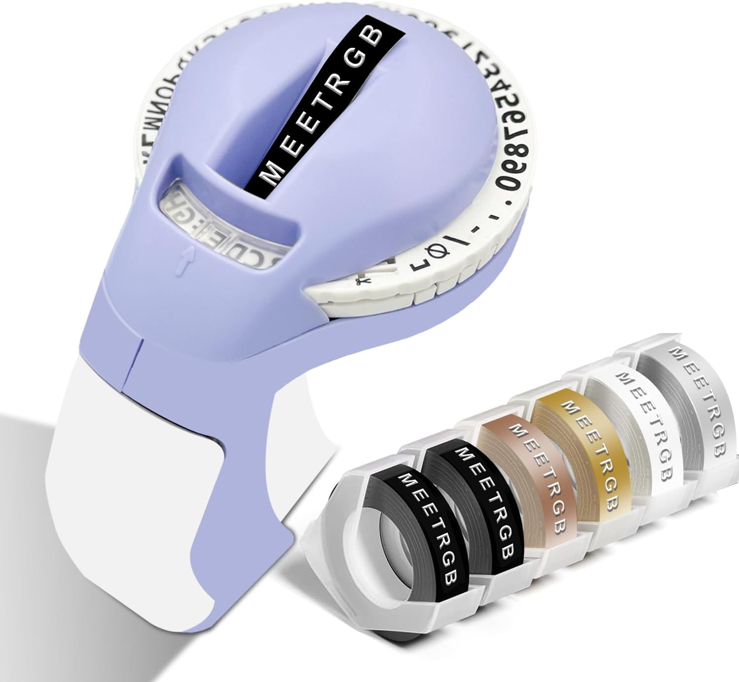 Embossed Label Comes with 5 Rolls 2 Black 3 Color of 3D Embossed Labels