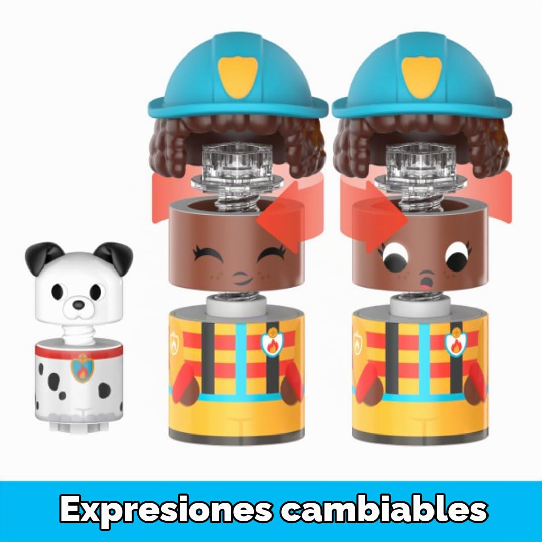 Learning Resources Coche de Bomberos con Figuras atornillables Bolt Buddies de Design & Drill, Juguete de construcción para desarrollar la motricidad Fina