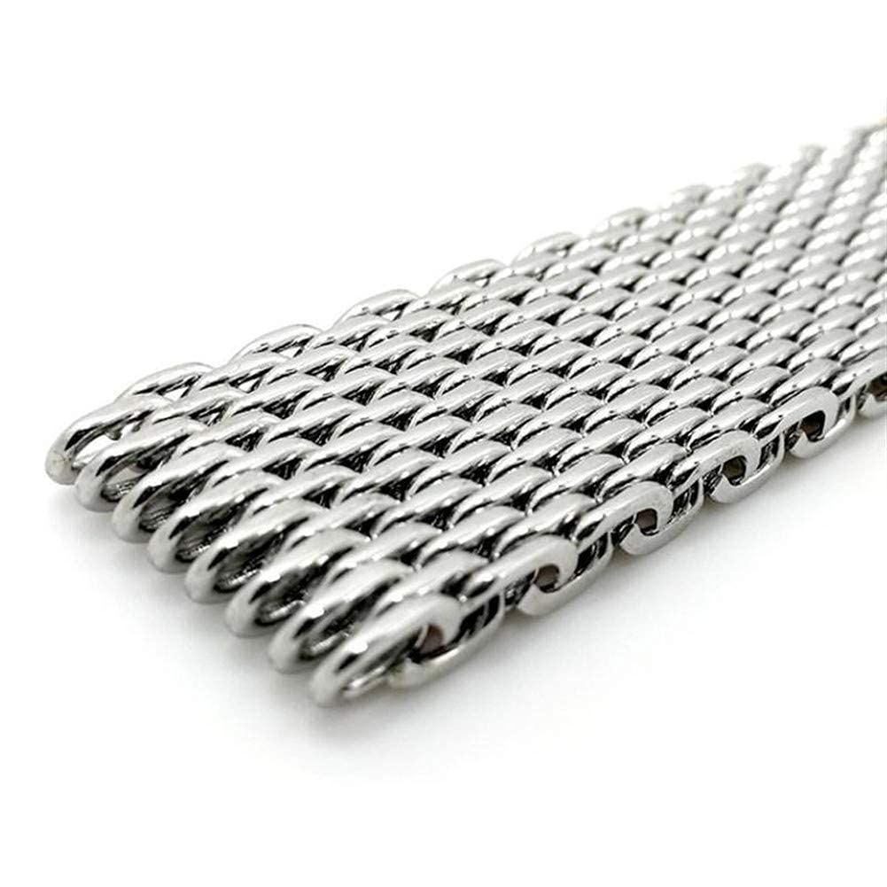 Uhrenarmband Silber 18mm/20mm/22mm/24mm Edelstahl Mesh Band Metallarmband für