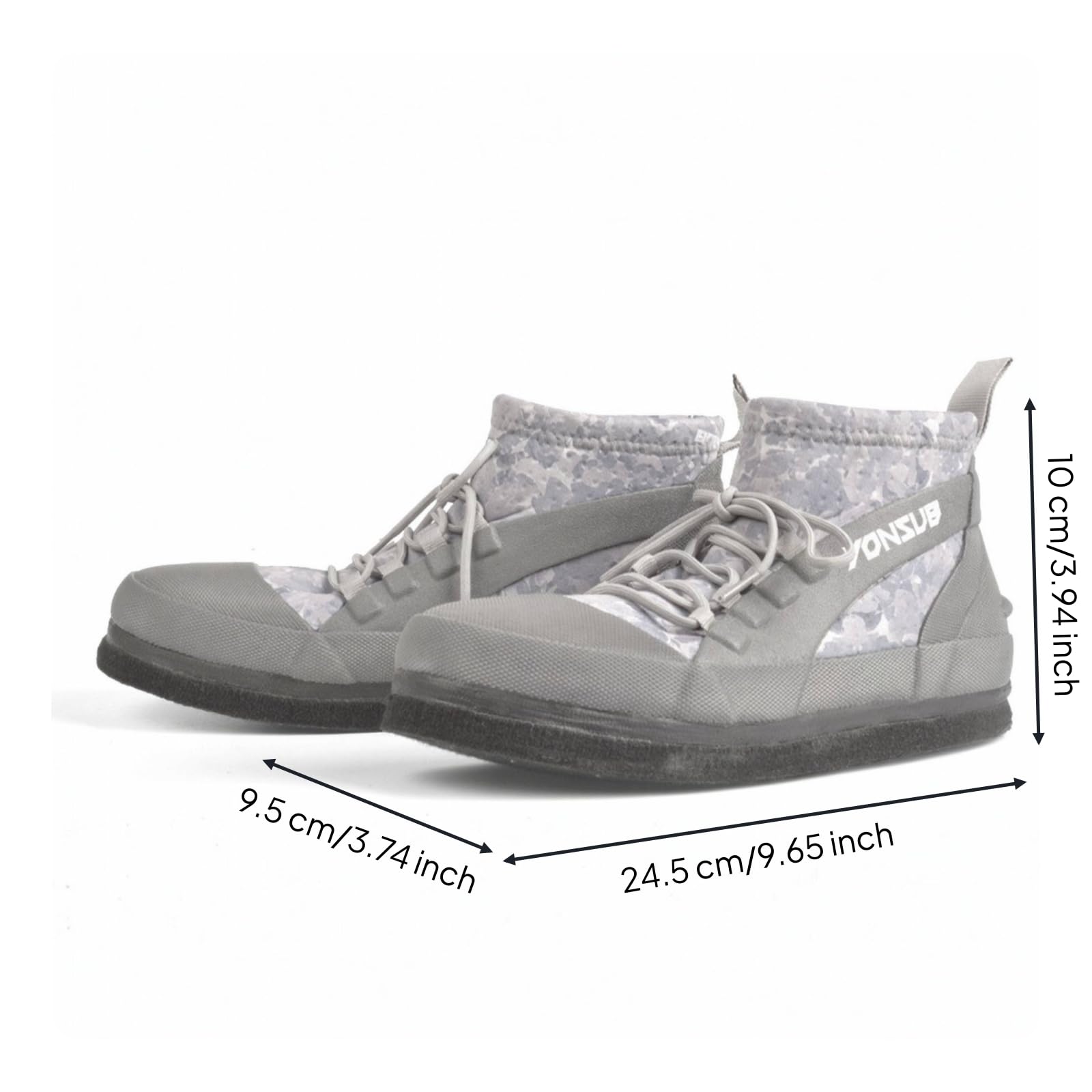 Amagogo Scarpe da Acqua Anfibie Outdoor Calzature Mare Trekking Spiaggia Traspiranti Leggere con Supporto alla Caviglia Basso Suola in Gomma con di Scarico, 迷彩灰YZ032, 39 | Antiscivolo, Scarpe Acquatiche, Traspiranti, per Spiaggia, Uomini, Escursionisti