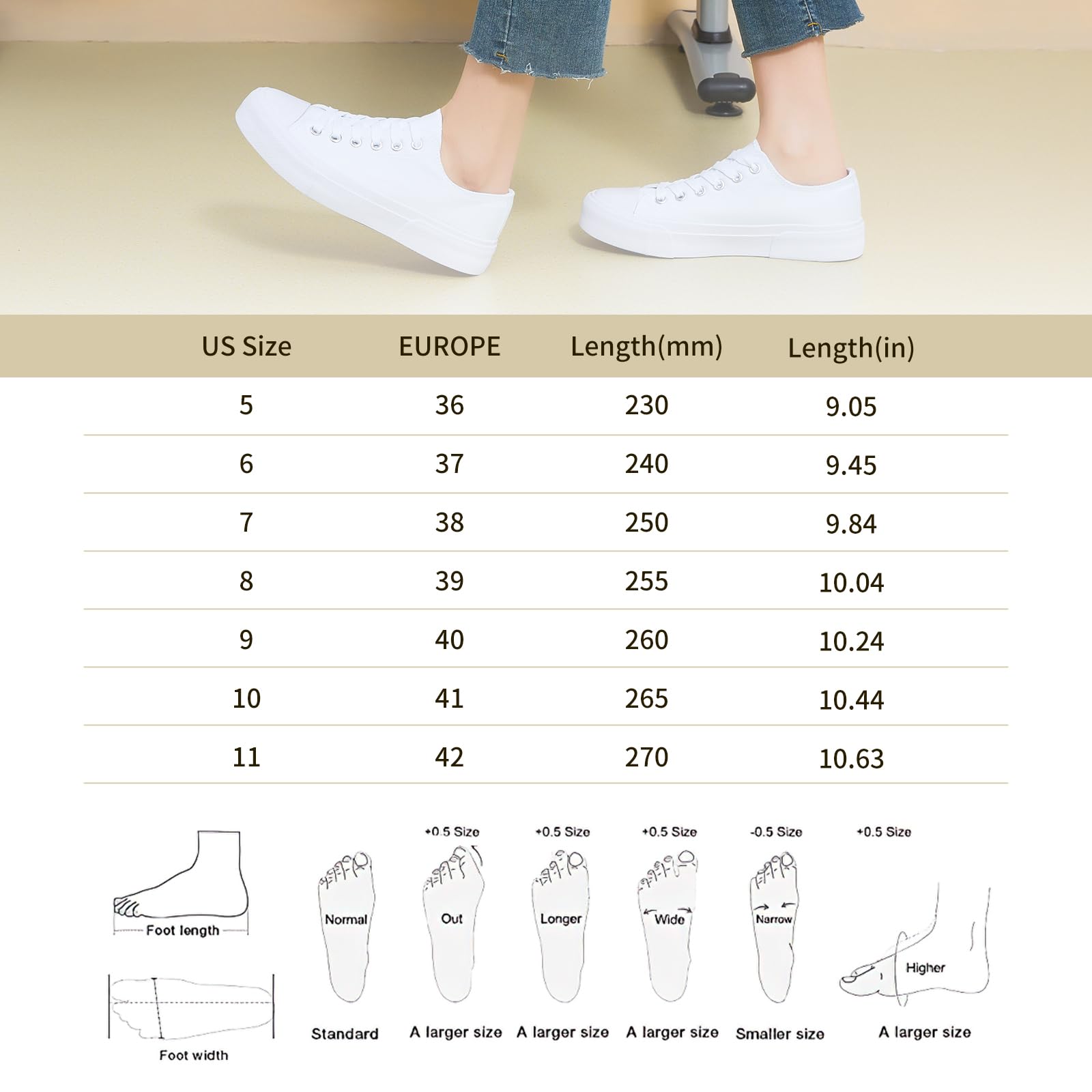 Scarpe da donna in tela taglio basso Canvas Sneaker Casual Scarpe da passeggio